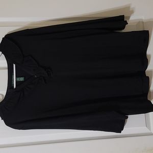 Lauren Ralph Lauren Black Blouse 3X